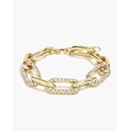 J.CREW NWT J.CREW GOLDTONE PAVE LINK BRACELET