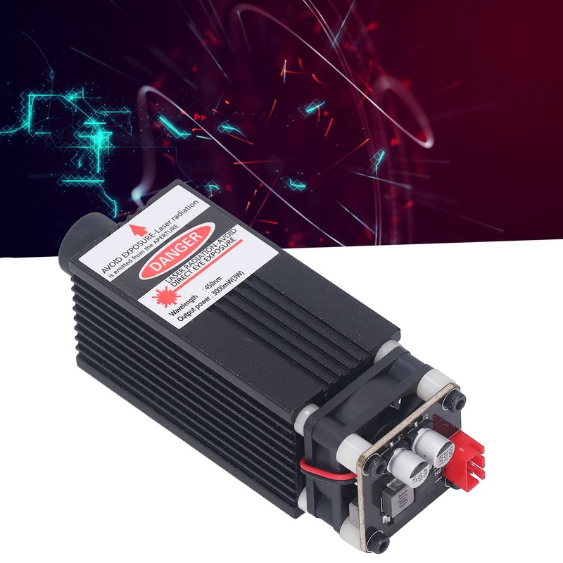 3W Engraving Laser Module 450nm Blue Light Focusable Fast Heat