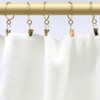 Coideal Open Curtain Rings with Eyelet - 20 Pack 1.5