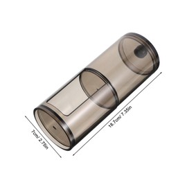 minkissy Cotton Buds Dispenser Jars Stylish Black Round Containers for Effortless Bathroom Organization Durable Makeup Holder with Lids for Cotton Swabs and Pads Storage