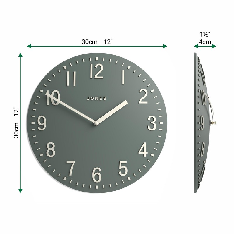 Jones Clocks® Chilli wall clock | Modern convex clock |