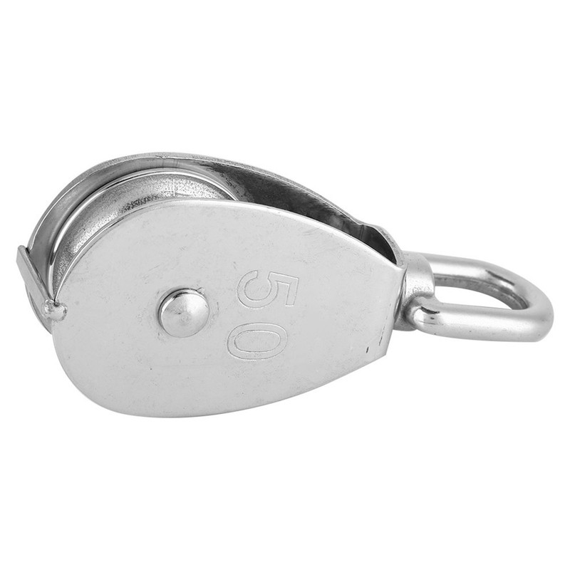 304 Stainless Steel Heavy Duty Single Wheel Swivel Pulley Rigging