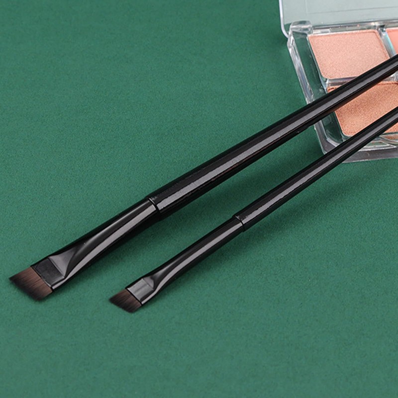 6 Pcs Eyeliner Brush Set Angled Eyebrow Brush Flat Eyelash