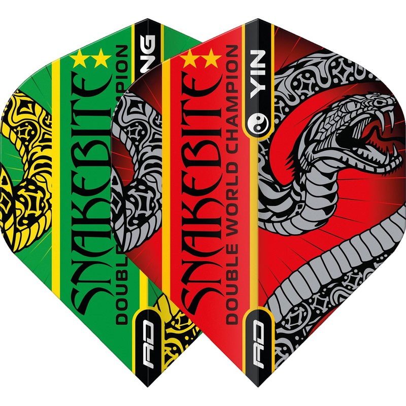 RED DRAGON Yin Yang Double-Sided Peter Wright Snakebite Selection Pack