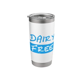 Dairy Free - No Milk Distressed Vintage Stainless Steel Insulated Tumbler