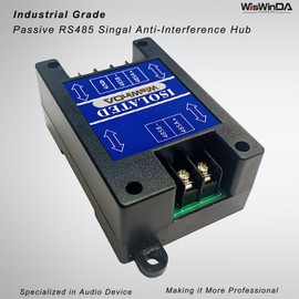 WisWinDa Industrial Grade Passive RS485 Singal Anti-Interference Hub Anti-Interference Lightning Protection RS485 Filter Isolated Communication Data Protector Surge Protection Device