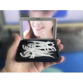 Dental Floss Case with Mirror Perfect for Outdoor Dinners,Dating,Travel,Hotels Dental Floss Portable Case Box