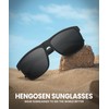 HENGOSEN Sunglasses-for-Men Polarized Mens Sunglasses: Retro Sun glasses with UV