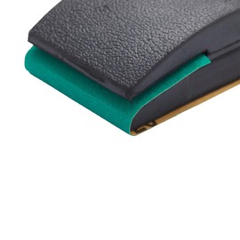 Fit For The Job Rubber Sanding Block for Sandpaper Sheets, Gives Better Grip, Extra Force and More Comfortable Working With Sandpaper, Wet & Dry, Aluminium Oxide & Other Abrasive Paper Sheets