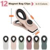 TACGEA 12 Pack Bag Clips, Magnetic Chip Clips Heavy Duty