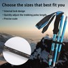 MULTIONS 2本セット 登山ストック 折りたたみ式5節 長さ調整可能 登山用ストック 軽量アルミ製 航空機品質 ウォーキングポール 登山杖
