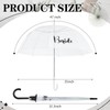 Sunnymove 2 Clear Wedding Umbrellas, Large Bubble Wedding Umbrella for