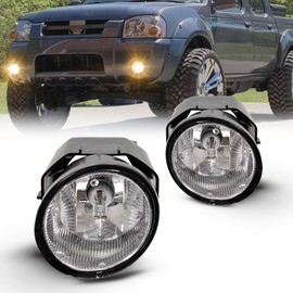 WEZEMLIGHT Fog Lights Assembly Replacement For 2000-2003 Nissan Sentra 2001-2004 Frontier 2000-2001 Maxima 2002-2004 Xterra with H3 12V 35W Halogen Bulbs