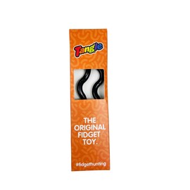 Tangle Jr. Solid Black - Genuine Tangle Fidget - Fidget Toy for Kids and Adults