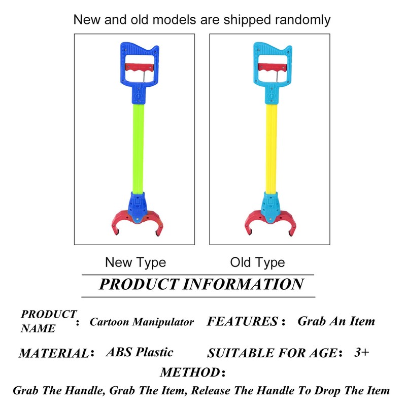 Children Grabber Toy, Hand Grabber Toys, Flexible to Move Plastic