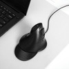 DeLUX Wired Vertical Ergonomic Mouse, with 6 Programmable Buttons, 4200DPI,