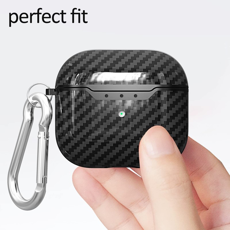AKABEILA Case for AirPods 3 2021 Case Cover with Carabiner