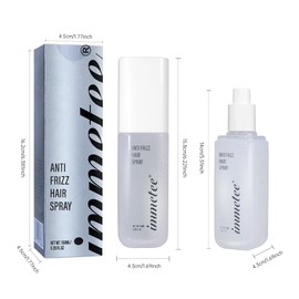 immetee Antifrizz Hair Spray,Straight Fixation Styling Spray,Moisturising& Smooth straightener Hair Spray,Anti-Frizz Hair Straightening Protector & Detangler.(150ml/5.28fl.oz)
