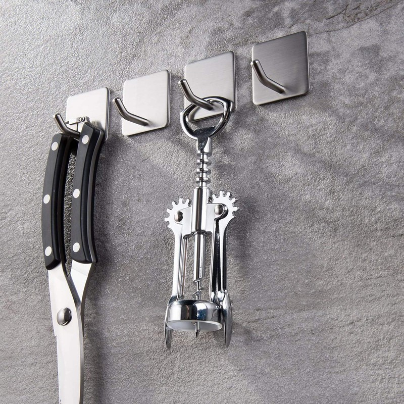 YIGII Towel Hooks/Bathroom Hook - Self Adhesive Hooks Office Hooks