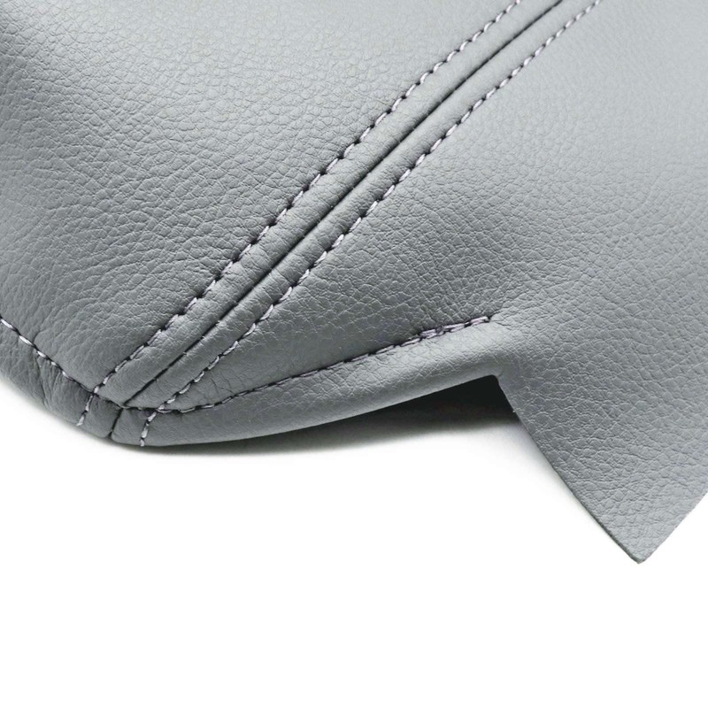 SecosAutoparts Center Console Armrest Lid Cover Leather Gray Compatible with