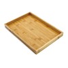 Bam & Boo (1-Pack) Natural Bamboo Rectangle Serving & Vanity