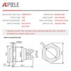 APIELE 16mm Momentary Push Button Switch High Round Cap Waterproof