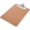 Officely A4 Masonite Hardboard Clipboard, Strong Clip (Pack of 3)
