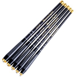 Goture Telescopic Tenkara Fishing Rod Collapsible Crappie Rods 1 Piece Portable Hand Fishing Poles Carbon Fiber Stream Ultralight Inshore Carp Bass Trout Rods - 12ft (Extra Tips Not Included)
