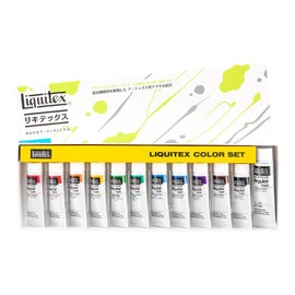 リキテックス(Liquitex) アクリル絵具 スクールカラー レギュラータイプ ホワイト6号 12色セット 伝統色 R3 10ml