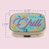 Karma, Chill Pill Organizer Travel Friendly Portable Compact Pill Box,