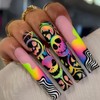 Hallowee Press on Nails Long Fake Nails Square False Nails