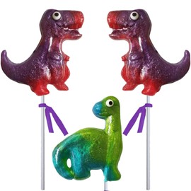 Melville Candy Gourmet Hard Candy Lollipops (3-count, Dinosaurs)