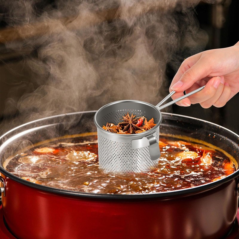 Pasta Basket for Boiling Pasta Cooker Pot with Strainer Insert