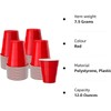 POLARIS PRIVATE LTD Red Plastic Cups, Disposable Cups 12oz (50