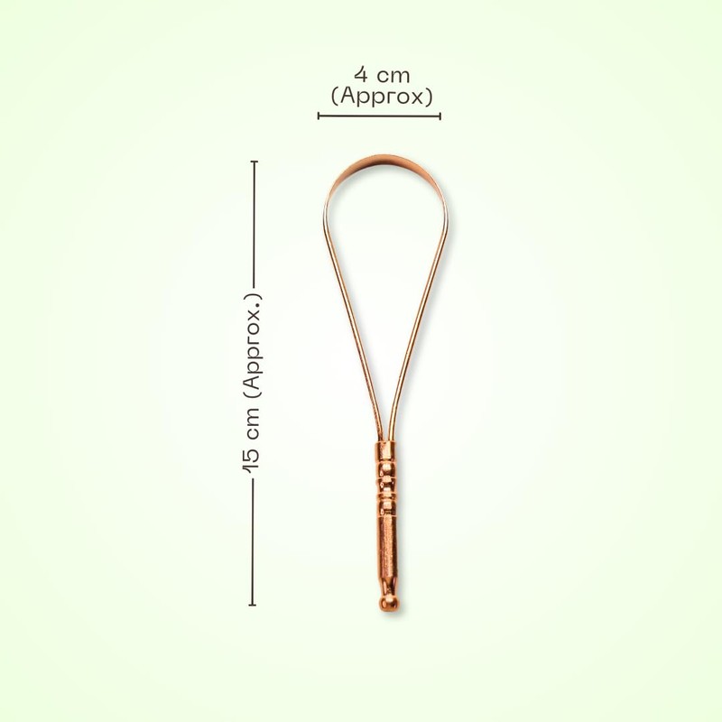 VELVET LONDON Edelstahl Zungenschaber für Erwachsene, Griffgriffe Zungenschaber, Zahnpflege Hygiene