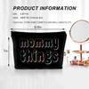 Mommy and Baby Bag Set Canvas Pouch Set Black Keepsake
