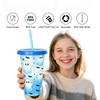dididudi 5PCS Halloween Color Changing Cups, 710ML Iced Plastic Drink