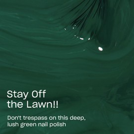 OPI Nail Lacquer Stay Off the Lawn!! | Opaque Dark Green Crème Chip Resistant Nail Polish | Washington DC Collection