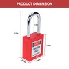 Allucky Lockout Tagout Locks, 10pcs Safety Locks Keyed Differently(Come with