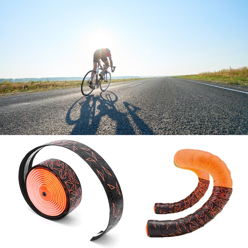 PU Road Bike Bicycle Handlebar Tape High Elastic Breathable Shock