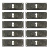 T Tulead Keyhole Cover Lock Escutcheon Plate Iron Rectangular Keyholes