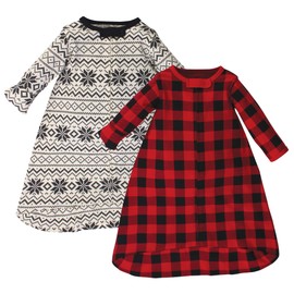 Touched by Nature Unisex Baby Organic Cotton Long Sleeve Wearable Sleeping Bag Blanket Buffalo Plaid 0-3 Months