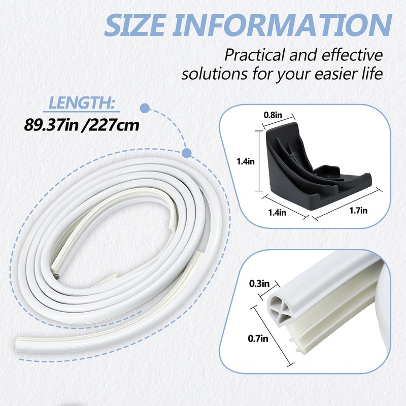 【UPGRADED】WD08X10057 Dishwasher Door Gasket Seal Kit by Cenipar Compatible with