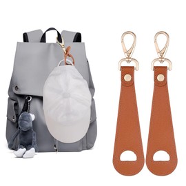 FengRMaT Hat Clip for Travel, Hands-Free Bag, Elastic Clip Hat Companion for Women,Outdoor Travel Accessory. (Brown)