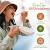 FOOGO Green 50pcs Eco-Friendly Clamshell Takeaway Boxes, 9x9 inch 46oz
