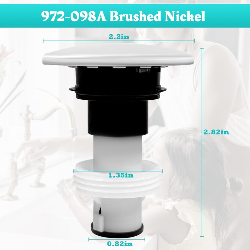 Sthovd 972-098A Seal Plug Stopper for Drain Sink Plug Part