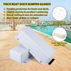 VEITHI Dock Bumper White,Dock Bumper Guard with Screws,Boat Dock Bumper