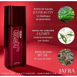 Jafra JF9 Red Cologne For Men 100 ml 3.3 Fl New In Box