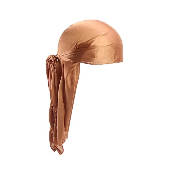 Gold Durag Silky Feel Doo Head Wrap Bandana Soft Cap