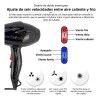 Secadora De Pelos Alta Potencia De 2000w Ideal Para Viajes